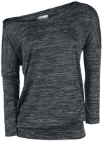 R.E.D. by EMP - Fast And Loose - Shirt met lange mouwen - Vrouwen - zwart grijs