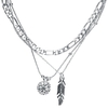 R.E.D. by EMP - Feather Necklace - Halsketting - Vrouwen - zilverkleurig