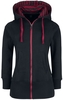 R.E.D. by EMP - Freaking Out - Vest met capuchon - Vrouwen - zwart