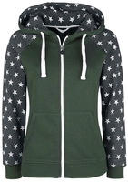 R.E.D. by EMP - Freaking Out Loud - Trui met capuchon - Vrouwen - groen grijs