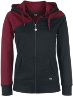 R.E.D. by EMP - Freaking Out Loud - Vest met capuchon - Vrouwen - bordeaux zwart
