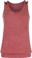 R.E.D. by EMP - Geripptes Top - Top - Vrouwen - rood