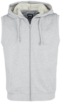 R.E.D. by EMP - Graue Sweat Weste mit Kapuze - Vest - Mannen - grijs