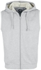 R.E.D. by EMP - Graue Sweat Weste mit Kapuze - Vest - Mannen - grijs