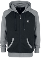 R.E.D. by EMP - Grey/Black Hooded Jacket - Vest met capuchon - Mannen - grijs zwart