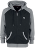 R.E.D. by EMP - Grey/Black Hooded Jacket - Vest met capuchon - Mannen - grijs zwart