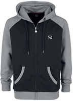 R.E.D. by EMP - Grey/Black Hooded Jacket - Vest met capuchon - Mannen - grijs zwart