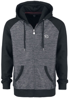 R.E.D. by EMP - Grey/Black Hooded Jacket - Vest met capuchon - Mannen - grijs zwart