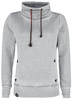 R.E.D. by EMP - High Neck Burnout - Sweatshirts - Vrouwen - grijs