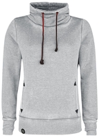 R.E.D. by EMP - High Neck Burnout - Sweatshirts - Vrouwen - grijs