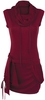 R.E.D. by EMP - High Neck Dress - Korte jurk - Vrouwen - bordeaux