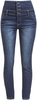 R.E.D. by EMP - High Waist Denim Jeans - Jeans - Vrouwen - donkerblauw