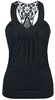 R.E.D. by EMP - Laced Racerback - Top - Vrouwen - zwart