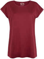 R.E.D. by EMP - Ladies Extended Shoulder Tee - T-shirt - Vrouwen - bordeaux