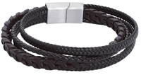 R.E.D. by EMP - Leather Ropes - Lederen armband - Unisex - bruin