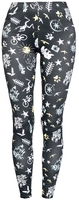 R.E.D. by EMP - Legging met all-over print - Leggings - Vrouwen - zwart