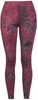 R.E.D. by EMP - Leggings mit Batikmuster - Leggings - Vrouwen - zwart rood