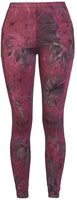 R.E.D. by EMP - Leggings mit Batikmuster - Leggings - Vrouwen - zwart rood