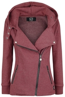 R.E.D. by EMP - Let It Rock - Vest met capuchon - Vrouwen - rood gemêleerd
