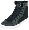 R.E.D. by EMP - Lined sneakers - Sneakers high - Unisex - zwart donkergroen