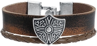 R.E.D. by EMP - Shield - Kunstlederen armband - Mannen - bruin