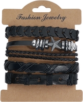R.E.D. by EMP - Sternenmix - Armband Set - Unisex - zwart