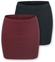 R.E.D. by EMP - The Double Life - Korte rok - Vrouwen - zwart bordeaux