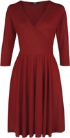 R.E.D. by EMP - Wickelkleid RED - Korte jurk - Vrouwen - rood