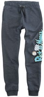Rick And Morty - Kids - Rick And Morty - Köpfe - Trainingsbroek - Unisex - blauw gemêleerd
