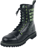 Rick And Morty - Pickle Rick - Geveterde laarzen - Mannen - zwart