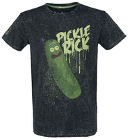 Rick And Morty - Pickle Rick - T-shirt - Mannen - zwart