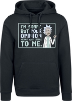 Rick And Morty - Your Opinion - Trui met capuchon - Mannen - zwart