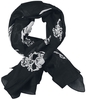 Rock Daddy - Death Skull Tuch - Doek - Vrouwen - zwart wit