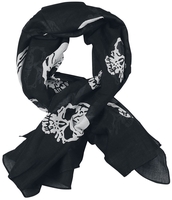 Rock Daddy - Death Skull Tuch - Doek - Vrouwen - zwart wit