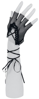 Rock Daddy - Lady Netz Handschuhe - Vingerloze handschoenen - Vrouwen - zwart