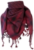 Rock Daddy - Palästinenserschal - Sjaal - Unisex - bordeaux zwart