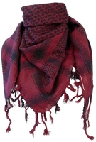 Rock Daddy - Palästinenserschal - Sjaal - Unisex - bordeaux zwart