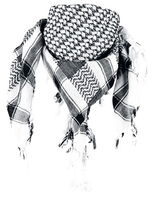 Rock Daddy - Palästinenserschal - Sjaal - Unisex - wit zwart