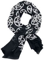 Rock Daddy - Pentagramm Ocult Tuch - Doek - Vrouwen - zwart wit