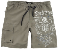 Rock Rebel by EMP - Badeshorts mit Prints und Taschen - Zwembroek - Mannen - zand