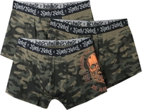 Rock Rebel by EMP - Donker groene Boxershorts met camouflage print - Boxers - Mannen - camouflage