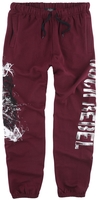 Rock Rebel by EMP - Jogginghose mit Print - Trainingsbroeken - Mannen - rood
