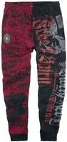 Rock Rebel by EMP - Jogginghose mit Print - Trainingsbroeken - Mannen - zwart rood