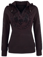Rock Rebel by EMP - Never Regret - Trui met capuchon - Vrouwen - bordeaux
