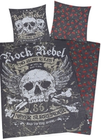 Rock Rebel by EMP - No More Rules - Beddengoed - Unisex - zwart grijs rood