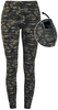 Rock Rebel by EMP - Olive-Coloured Camo Leggings with Side Pockets - Leggings - Vrouwen - olijf