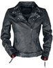 Rock Rebel by EMP - On The Road Again - Lederen jas - Vrouwen - zwart rood