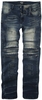 Rock Rebel by EMP - Pete - Jeans mit Used Look und Biker Details - Jeans - Mannen - blauw