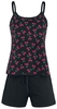 Rock Rebel by EMP - Pyjama mit Cherry Skull Top - Pyjama - Vrouwen - zwart