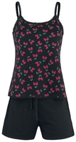 Rock Rebel by EMP - Pyjama mit Cherry Skull Top - Pyjama - Vrouwen - zwart